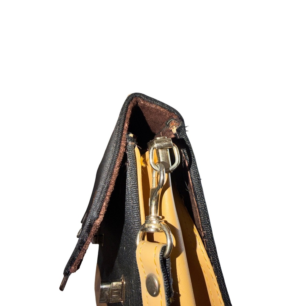 Rare!‎ Flawed! Vtg Fendi sas Roma Striped Pequin Briefcase Satchel Bag Canvas - Picture 15 of 15